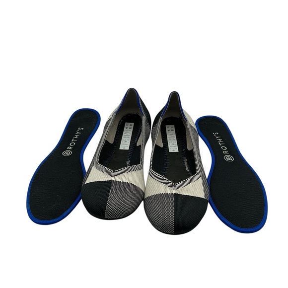 Rothy's Black and White Women's Flats - Picture 6 of 8